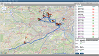 Reporting and route history review for managed vehicle operations